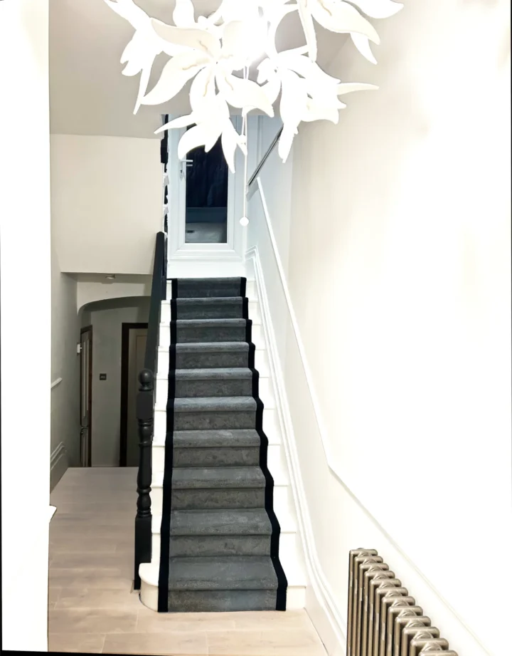Hallway New floor finishes and decoration